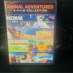 4 film Kids Movies, Norm of the North, Stork's Journey, Hedgehogs, Alpha & Omega